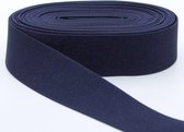 10 METER gekleurde elastiek stevig en zacht voor boxershorts en/of rokken, prima kwaliteit, Breedte 40mm, Kleur MARINE 12
