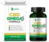 Reakiro - Omega 3 + 600 mg CBD olie - 60 gel capsules