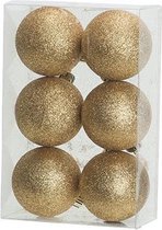 Cosy&Trendy kerstballen - 6 stuks - 6cm - kunststof