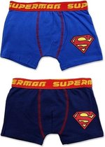 Superman kinder boxershort 2-pak 116/128 (6-8 jaar) met logo