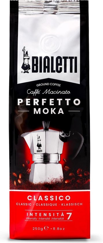 Bialetti Perfetto Moka Classico gemalen koffie - 250 gram