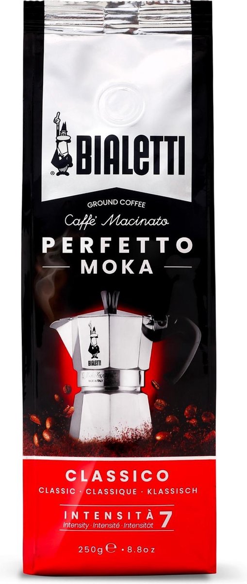 Goedkoopste Bialetti Perfetto Moka Classico gemalen koffie - 250 gram