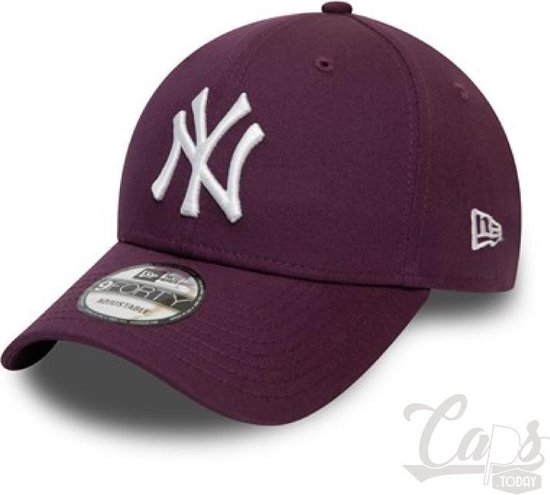 New Era 9Forty Colour Essential (940) NY Yankees - Maroon | bol.com