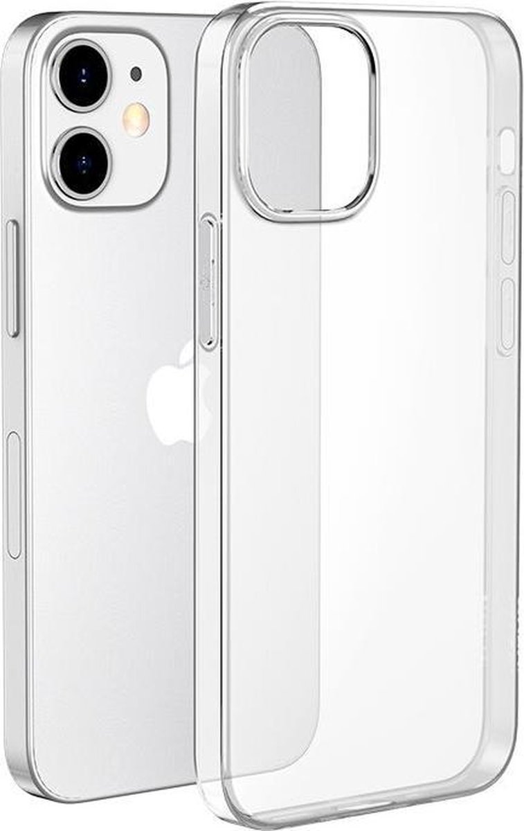 Massuzi iPhone 12 Mini - Silicone case - Doorzichtig - Case cover - Transparant