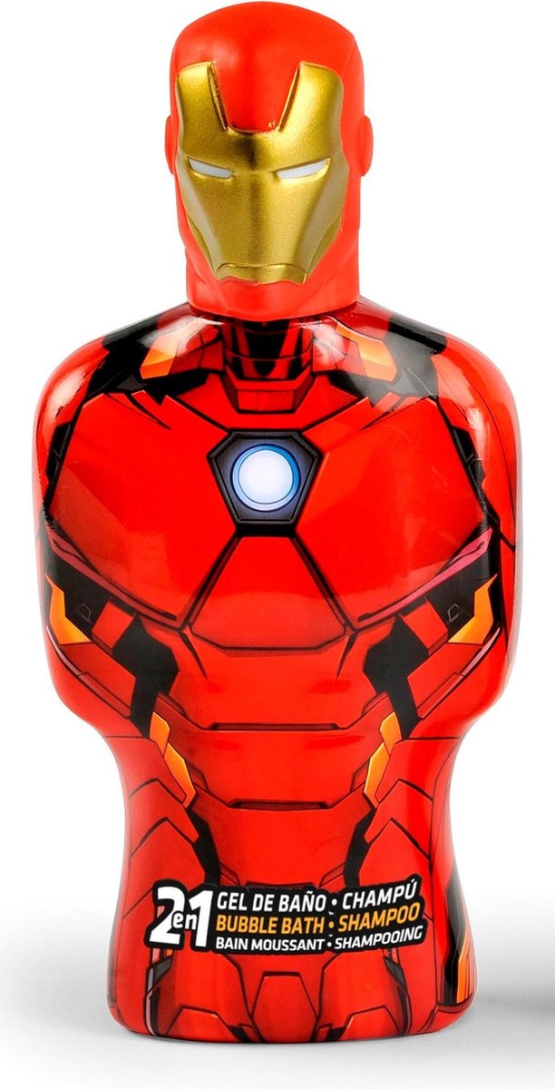 2-in-1 Gel en Shampoo Avengers Iron Man Cartoon (475 ml)