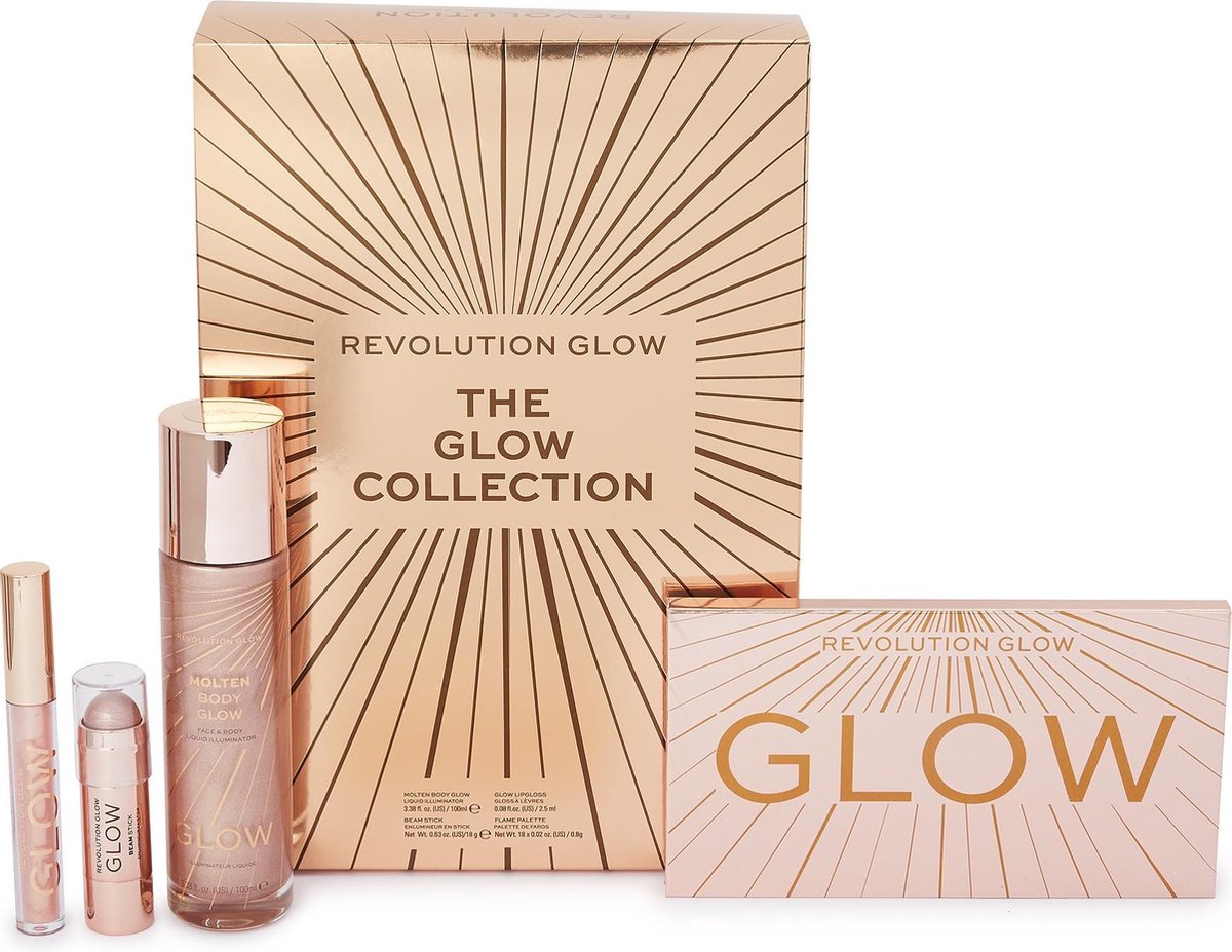Makeup Revolution The Glow Collection Gift Set - Cadeauset