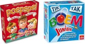Spellenbundel - Bordspel - 2 Stuks - Poepspel & Tik Tak Boem junior