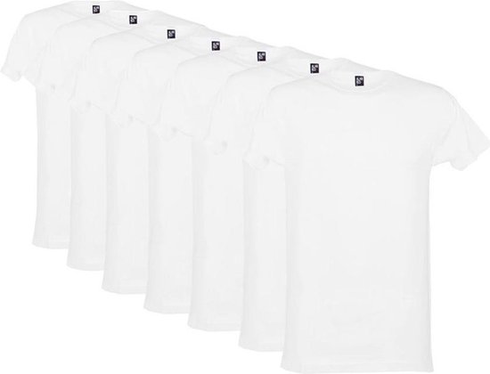 Alan Red - 7 chemises à col rond derby blanc - M