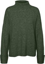 VMPLAZA LS HIGHNECK BLOUSE Black forest.