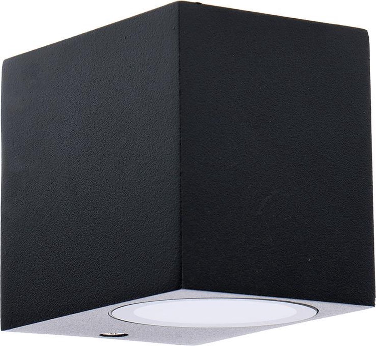 Zwarte wandlamp voor buiten met Zigbee GU10 spot - Recht