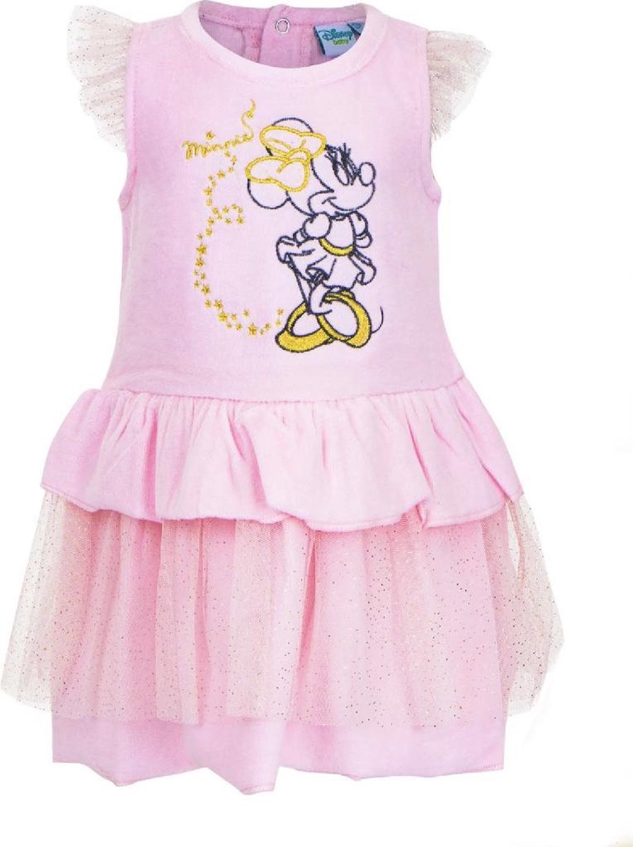 Disney Minnie Mouse baby jurkje katoen velours roze maat 74 (12 maanden)