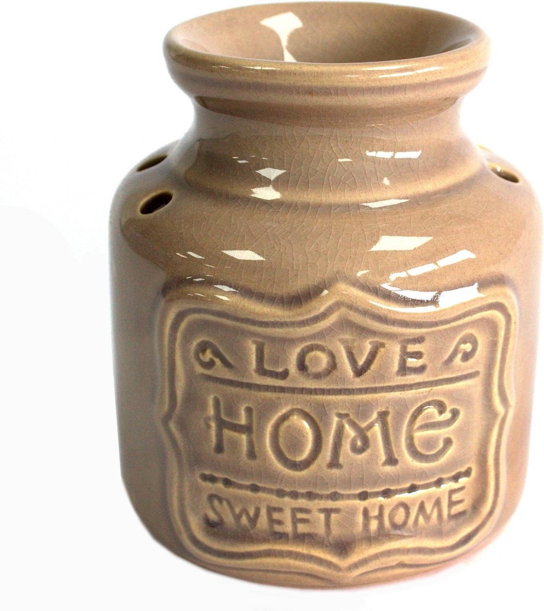 Lrg | Home Oliebrander | Love Home Sweet Home | Grijs
