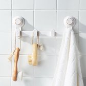 Haakje met zuignap - Wit - Handdoekhaakjes - Handdoekrek badkamer - Kledinghaak met zuignap - Keukenhaakjes - Badkamerhaakjes - Haakjes met zuignap - Haakje met zuignap