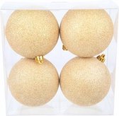 Cosy&Trendy kerstballen - 4 stuks - 10cm - kunststof