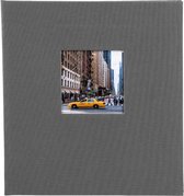 GOLDBUCH GOL-27945 Fotoboek BELLA VISTA grijs, 30x31 cm, 60 zwarte pagina's