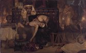 De dood van de eerstgeborene van de farao, Lourens Alma Tadema, 1872 op aluminium, 125 X 187,5 CM