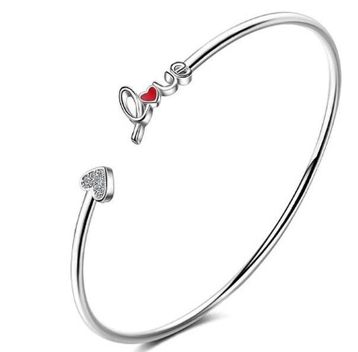 Bracelet réglable en Argent sterling 925 pour femme Bracelet manchette  ouvert en... | bol.com