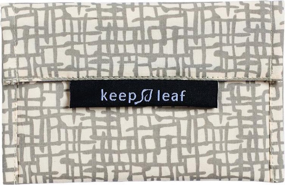 Keep Leaf - Herbruikbaar boterhamzakje - Klein - Grijs