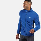 Mannen Garret Zwaar gebreid fleece met volledige rits Outdoortrui blauw