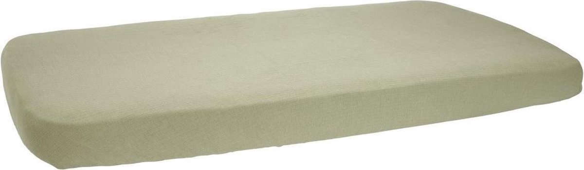 Little Dutch Hoeslaken wieg Pure Olive