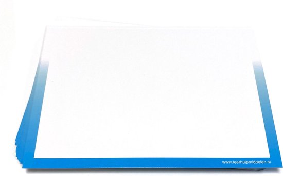 A5 wisbordjes 30 Stuks (350 g/m2 glanzend gelamineerd karton)
