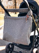 MOZZ Mom Bag Licht Grijs Bouclé