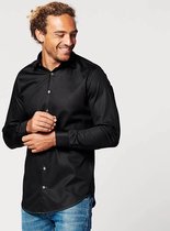 SKOT Duurzaam Overhemd Heren - Hemd Volwassenen - Circular Black - Slim Fit - Zwart - Maat M
