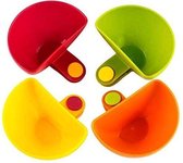 Doodadeals® | Saus Schaaltjes | Saus Bakjes | Dip Schaaltjes | Dip Bakjes met Clip | Set van 4 stuks