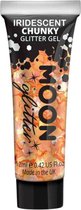 Moon Creations - Moon Glitter - Iridescent Chunky Glitter Gel Glitter Make-up - Oranje