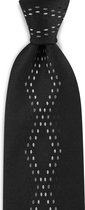 We Love Ties - Stropdas La Passegiata #23 - geweven zuiver zijde - zwart / grijs / wit