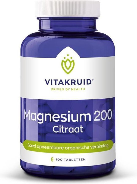 voering Verzorgen Duizeligheid Vitakruid / Magnesium 200 Citraat - 100 tabletten | bol.com