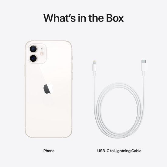 Apple iPhone 12 - 64GB - Wit - 6,1 inch Super Retina XDR-display | bol