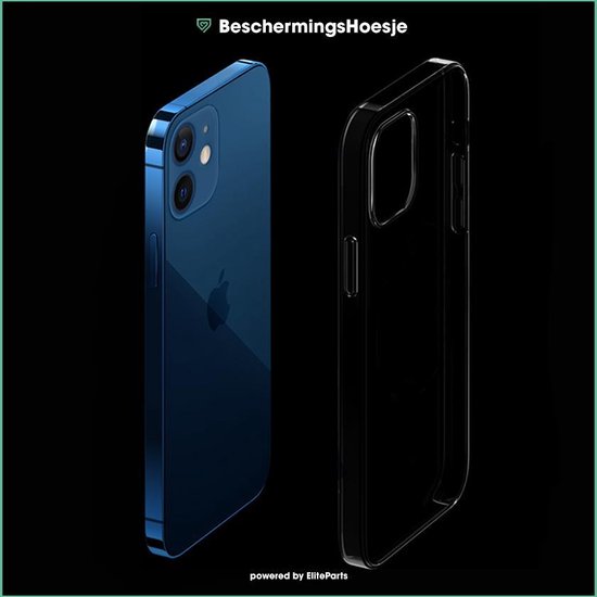 iPhone 12 BeschermingsHoesje by Elite Parts NL|TPU transparant 6,1 inch