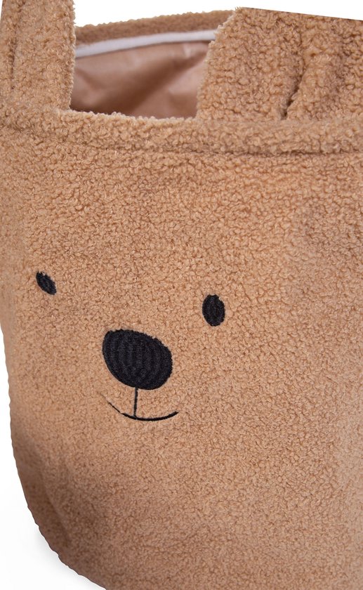Childhome - Opbergmand - 40x40x40 Cm - Teddy - Bruin - Speelgoedmand - Wasmand — afbeelding 3