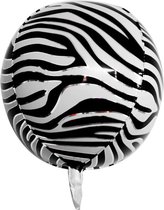 Grote folieballon met zebra/dieren print (22 inch)