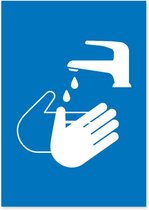 Corona raamsticker A1 “Handen wassen” | Corona sticker