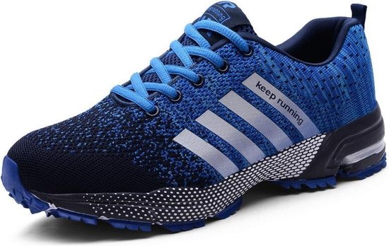 Sneakers Heren - Sportschoenen - Blauw - Hardloopschoenen - Running Shoes -  Maat 44 | bol.com