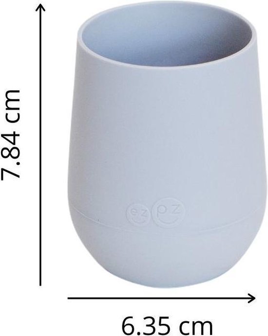 Ezpz mini cup pewter Grijs