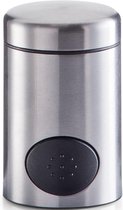 1x Zoetjes dispenser 8,5 cm RVS - Zeller - Keukenbenodigdheden - Koffie/thee drinken - Zoetstof tabletten dispensers - Zoetjes dispensers