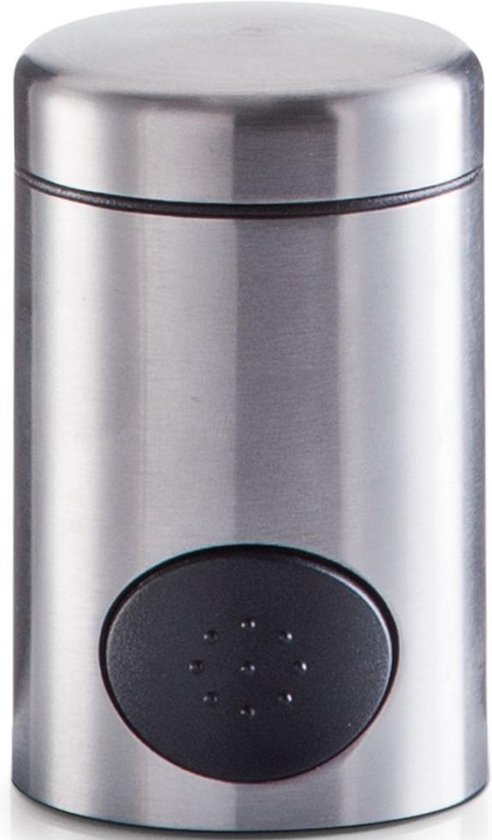 1x Zoetjes dispenser 8,5 cm RVS - Keukenbenodigdheden - Koffie/thee drinken - Zoetstof tabletten dispensers - Zoetjes dispensers