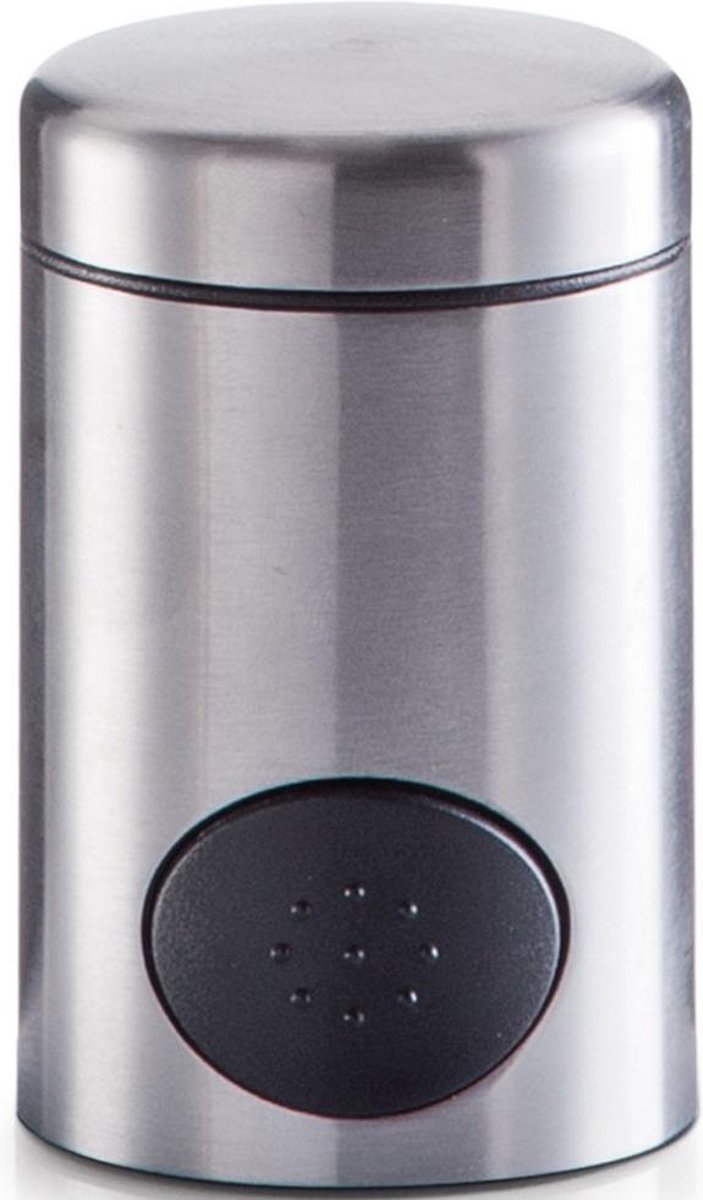 1x Zoetjes dispenser 8,5 cm RVS - Keukenbenodigdheden - Koffie/thee drinken - Zoetstof tabletten dispensers - Zoetjes dispensers - Zeller