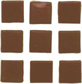 240x pièces de mosaïques carrées marron 2 x 2 cm - Matériaux Hobby
