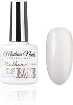 Modena Nails Rubber Base Coat Gellak Vitamins - Milky Dust 7,3ml. - Milky Dust - Glanzend - Top en/of basecoat