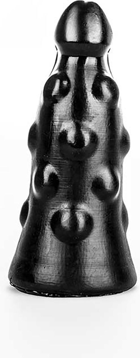 Goedkoopste Bubble Toys - PokPok - Anaal Dildo - Zwart - Vier maten Medium
