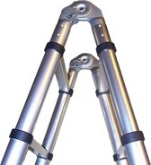 Aluminium Klap+Telescoop Ladder 3.8 Meter