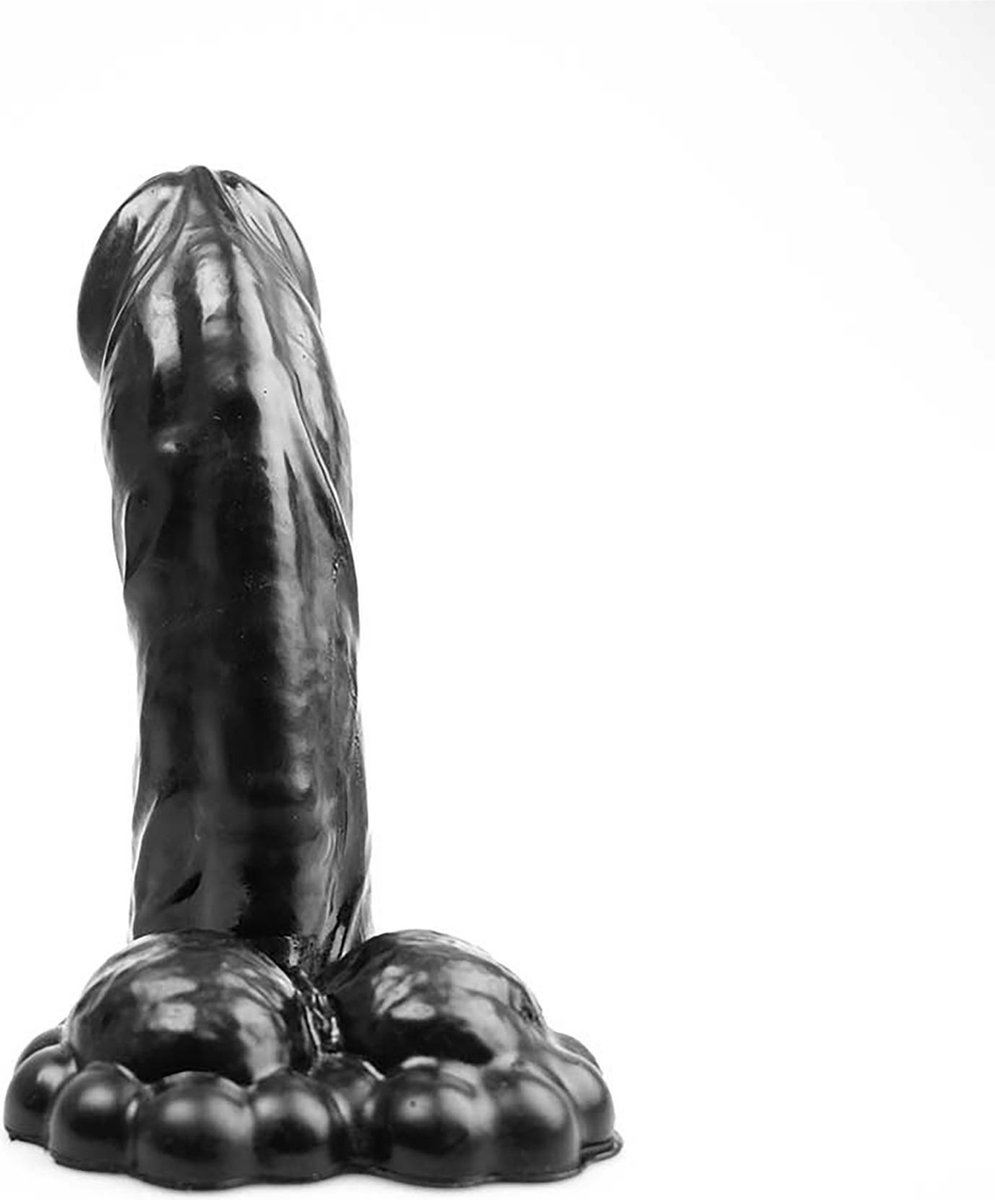 Goedkoopste Bubble Toys - Vicious - Dildo - Zwart - PVC - 3 maten X-Large
