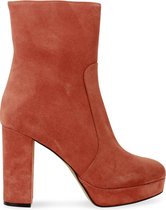 Abbey  suede plateau enkellaars masai