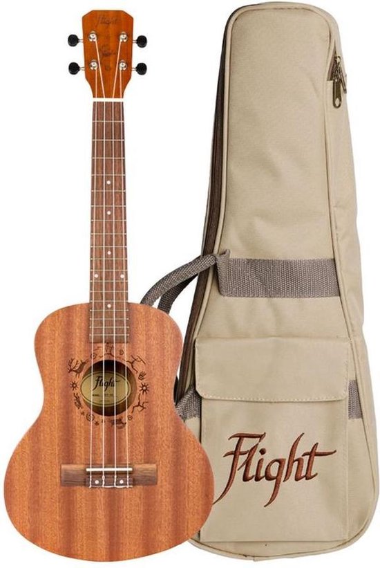 The Music Alliance Flight: NUT310 Sapele Tenor Ukulele With Bag