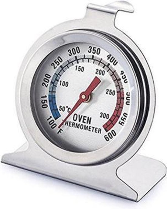 Oventhermometer - BBQ - Thermometer Oven - Temperatuurmeter  RVS- BrandNewCake