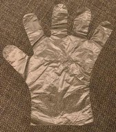 HDPE, Wegwerp handschoen, transparante plastic handschoen, disposable gloves, huishoudhandschoenen, one size, per 200 stuks